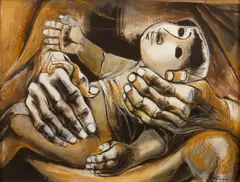 Eduardo Kingman, Untitled, 1973, gouache heightened with white on paper