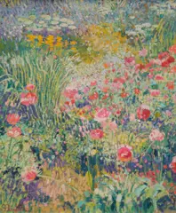 Sam Barber, Poppies, oil on canvas