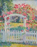 Sam Barber, Rose Trellis (Nantucket, Ma.), oil on canvas