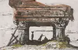 Eugene Berman, Figures among the ruins