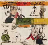 Larry Rivers, Double French Money, from Four on Plexi