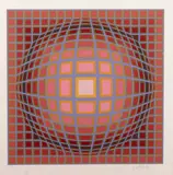 Victor Vasarely, Untitled (Composition); Untitled (Composition), c. 1970 (2), Screenprints in colors on wove paper, each signed in pencil and numbered 13/300 and 23/300