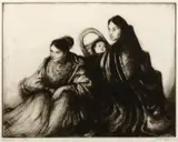 Gene Kloss, Apache Women at the Fiesta