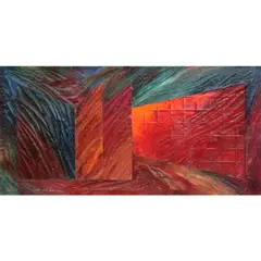 Laddie John Dill, Untitled, 1992, Monoprint in colors with mixed media on wove paper