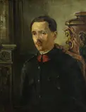 Jean-François Raffaëlli, A portrait of a miliary officer, oil on canvas