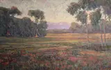 William Dorsey, The Santa Ynez Valley in bloom, oil on canvas