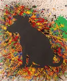 David Gilhooly, Jackson Pollock's Dog, A Shadow of his Former Self