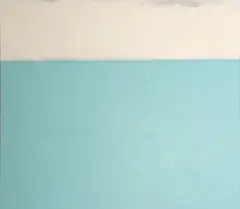 James Jarrett, Ultimo in Azzurro, 2004, acrylic on linen