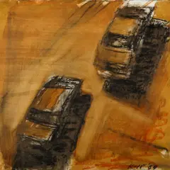 David Kapp, Untitled, 1984, pastel and watercolor on paper