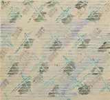Carl Palazzolo, Dega Vu, 1969, watercolor and paper collage on paper