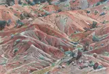Susan Louise Shatter, Red formation, 1987, watercolor on paper