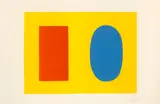 Orange and Blue over Yellow (A. 30) by Ellsworth Kelly, 1964-65, Lithograph in colors on Rives BFK paper, offered Jun 2013