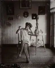 Ernest James Bellocq, Storyville Portrait, Nude #10, New Orleans, 1911-13, Mammoth three gold-toned gelatin silver printing-out paper