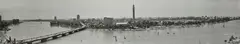 Eugene Omar Goldbeck, Looking Across Nile River fro the Hilton Hotel, Cairo, Eygpt, 1967, Gelatin silver print