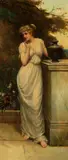 William Oliver, On the terrace, oil on canvas