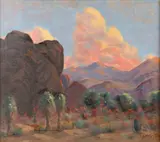 John Henry Ramm, Andreas Canyon, 1919, oil on canvas