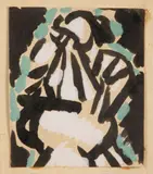 Aaron Douglas, Untitled, gouache on paper mounted to paper