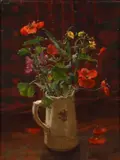 Allan Gwynne-Jones, Flowers in a jug, 1942, oil on board