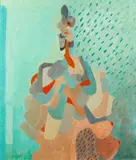 Vladimir Cora, Retrato No.5, oil on canvas