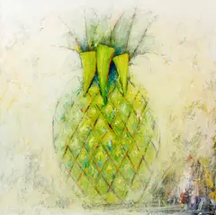 Pineapple by Vladimir Cora, 1997, acrylic on canvas, sold Apr 2013