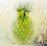 Vladimir Cora, Pineapple, 1997, acrylic on canvas