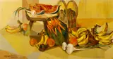Romeo V. Tabuena, Still life with fruits and vegetables, 1958, oil on board