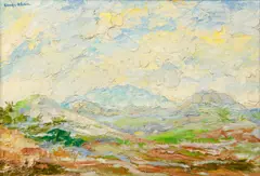 Francisco Camps Ribera, El Ajusco, Mexico, 1963, oil on board