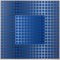 Permutations by Victor Vasarely, 1968, sold Apr 2013