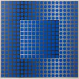 Permutations by Victor Vasarely, 1968, sold Apr 2013
