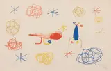 El Pájaro Rojo I (M. 98) by Joan Miró, 1950, Lithograph in colors on Rives BFK paper, offered Apr 2013
