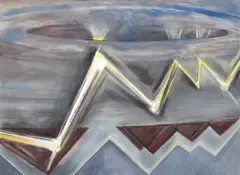 Frederick S. Wight, Flash, 1982, oil on canvas