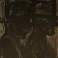 Lester Johnson, Top Hats, 1961, oil on canvas