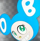 And Then...(Aqua Blue) by Takashi Murakami, 1999, Offset lithograph in colors with cold stamping on wove paper, sold Mar 2013