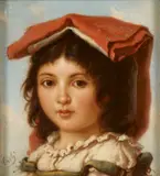 A portrait of a young boy; together with four paintings by the same hand (a group of five) by Italian School, first oil on canvas; second, third, fourth and fifth oil on board, offered Jan 2013