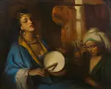 José Puyet, Canto Árabe, oil on canvas