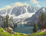 Sierra Slopes by Paul Grimm, oil on canvas, offered Jan 2013