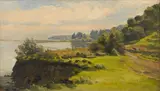 Thaddeus Welch, Goleta Slough, oil on panel