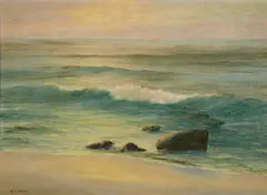 Roi Clarkson Colman, The End of Day, Laguna Beach, oil on canvas