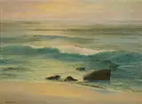 Roi Clarkson Colman, The End of Day, Laguna Beach, oil on canvas