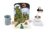 Katherine Sokolnikoff, Untitled, 1981; Blue cup (2), second signed 'gloria'
