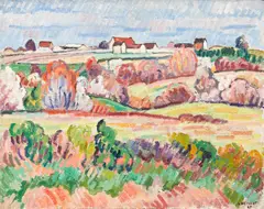 Louis Neillot, Printemps à Meillard, 1967, oil on canvas
