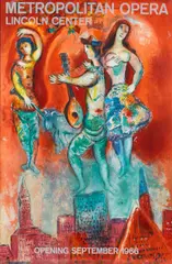 Carmen (M. CS. 39) by Marc Chagall, 1967, Lithograph in colors on wove paper, from the unsigned edition of 3000 with text (aside from the signed and numbered edit, sold Jan 2013
