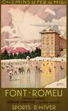Tony Georges Roux, Chemins de fer du Midi: Font-Romeu, 1923, Offset lithograph in colors on wove paper backed with linen
