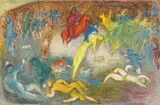 Marc Chagall, Enlèvement de Chloé, from Daphnis et Chloé (M. 327; C. bk. 46), 1961, Lithograph in colors on wove paper, from the unsigned edition of 250 (there was also a signed edition of 60)