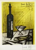 Bernard Buffet, Le Pain et le Vin (M. 63), 1964, Lithograph in colors on Rives BFK paper, from the unsigned edition of 3000 (aside from the signed and numbered edition of 250)