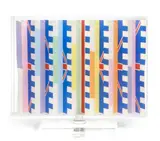 Celebration (Double-Sided) by Yaacov Agam, 1987, Screenprint in colors on double sided paper folded as a small screen, sold Jan 2013