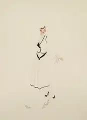 Renee by Erté, 1975, Lithograph in colors on wove paper, sold Jan 2013