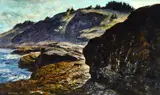 Andrew Winter, Burnt Head, oil on panel