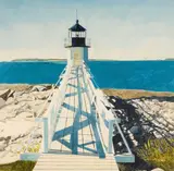 Gary Akers, Marshall Point, watercolor on paper