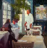 Ken Auster, Hope Everything is OK?, oil on canvas